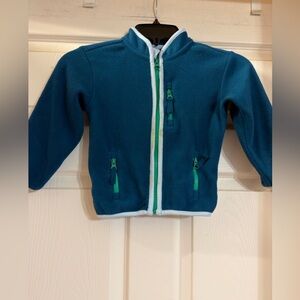 Tucker + Tate Boy's Deep Blue Fleece Lined Zip Jacket Size 3T EUC